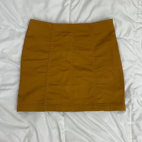 Forever 21 Gold Jean Skirt - Picture 1 of 3